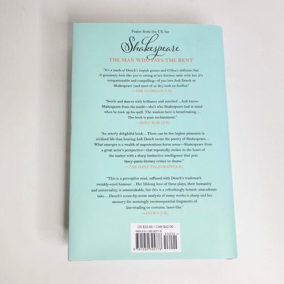 SIGNED JUDI DENCH - Shakespeare: The Man Who Pays the Rent - HC Signed Bookplate - Picture 4 of 4